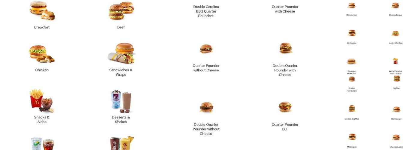 McDonald's Menu