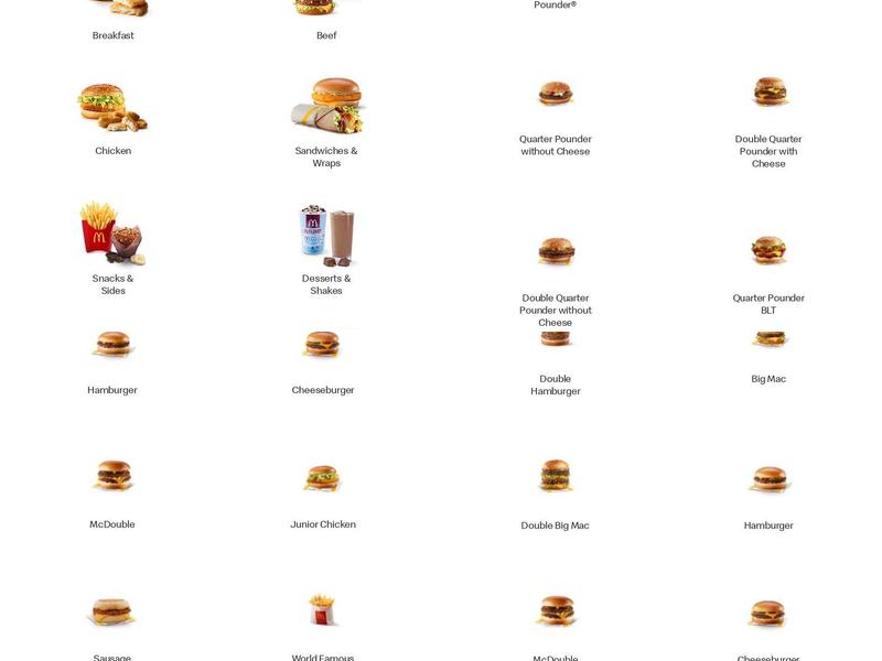 McDonald's Menu