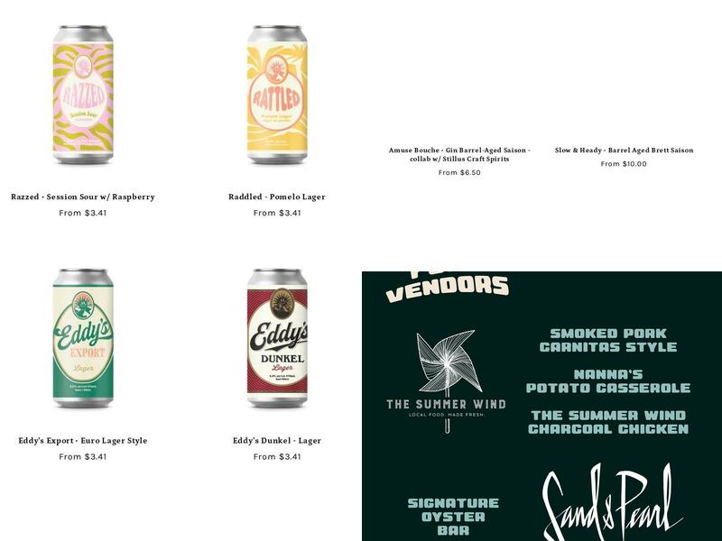 Prince Eddy's Brewing Co. Menu