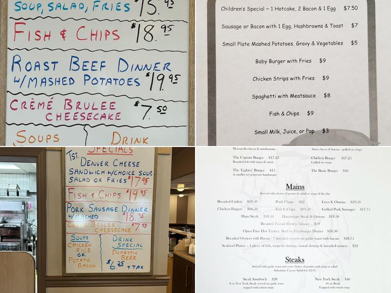 Camelot restaurant Menu