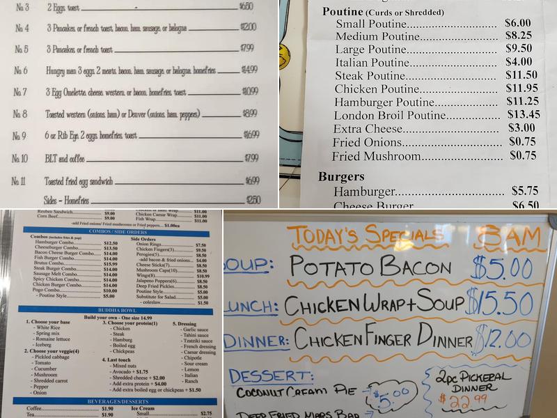 Brutus Express Inc Menu