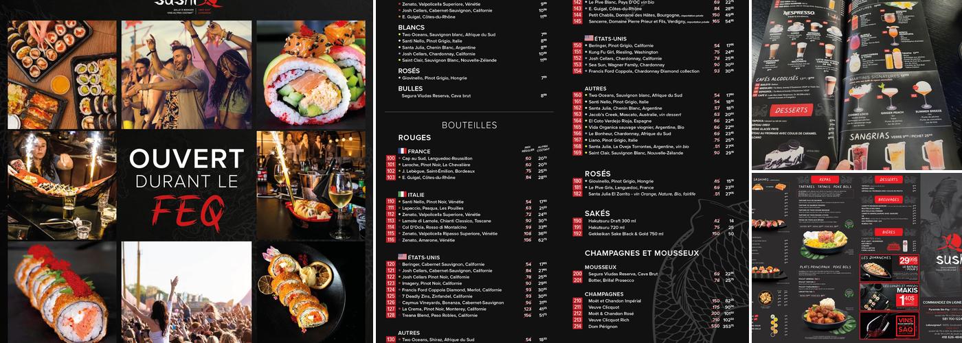 Sushi X Pyramide Menu