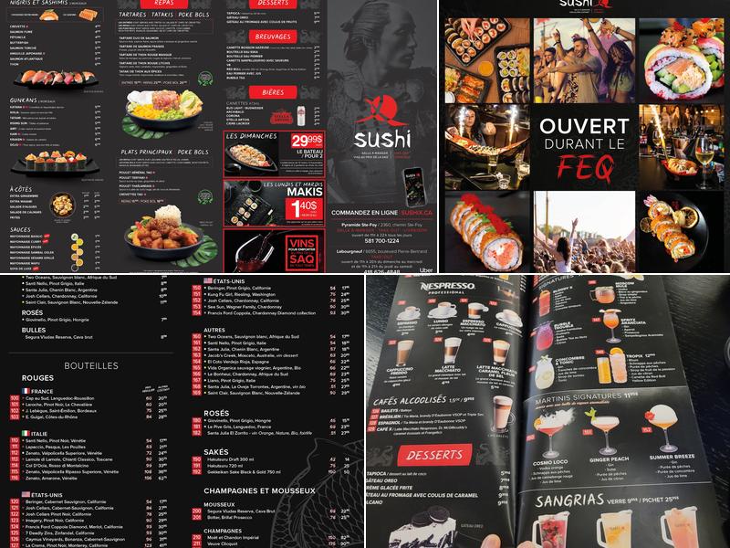 Sushi X Pyramide Menu