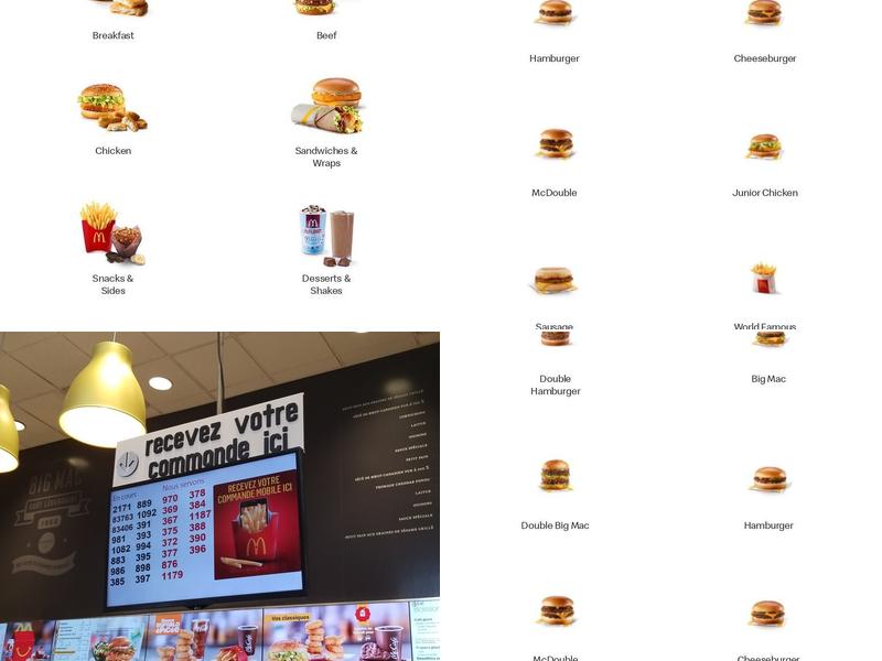 McDonald's Menu