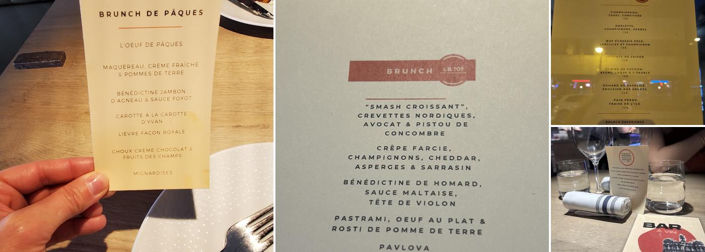 Le 101 Restaurant de quartier Menu