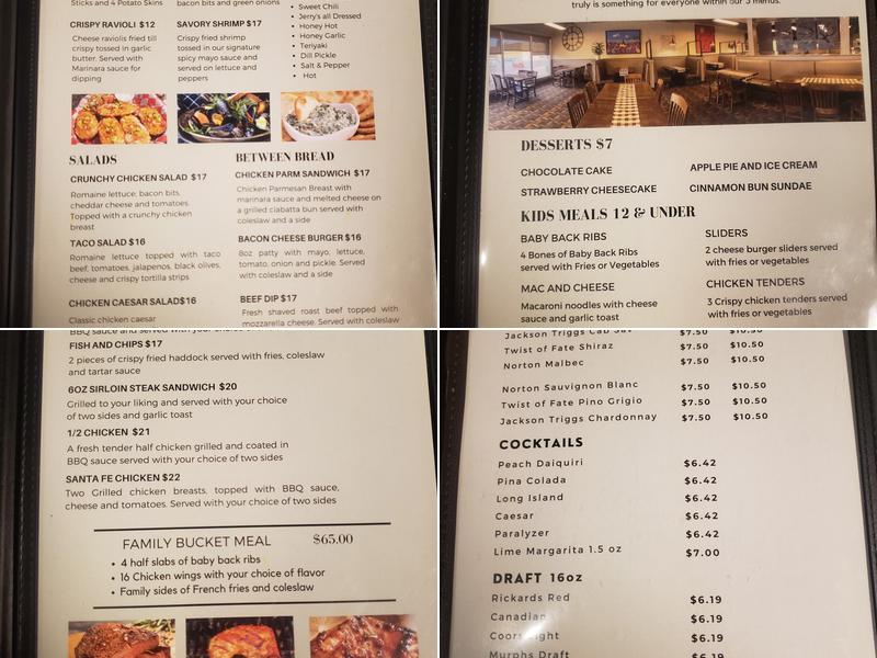 Same Old Dave's Menu