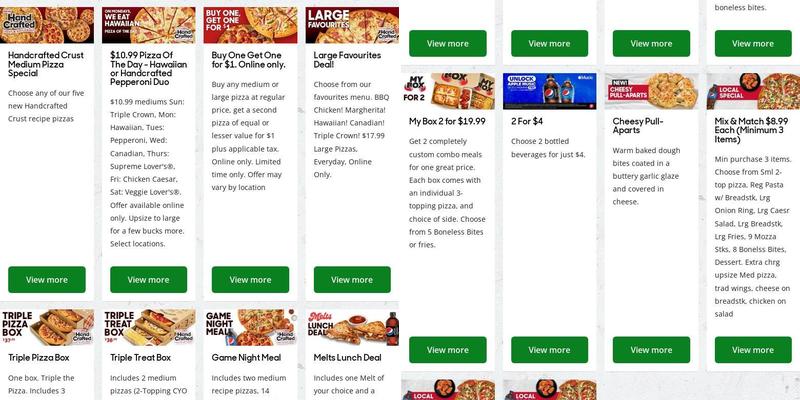 Pizza Hut Menu