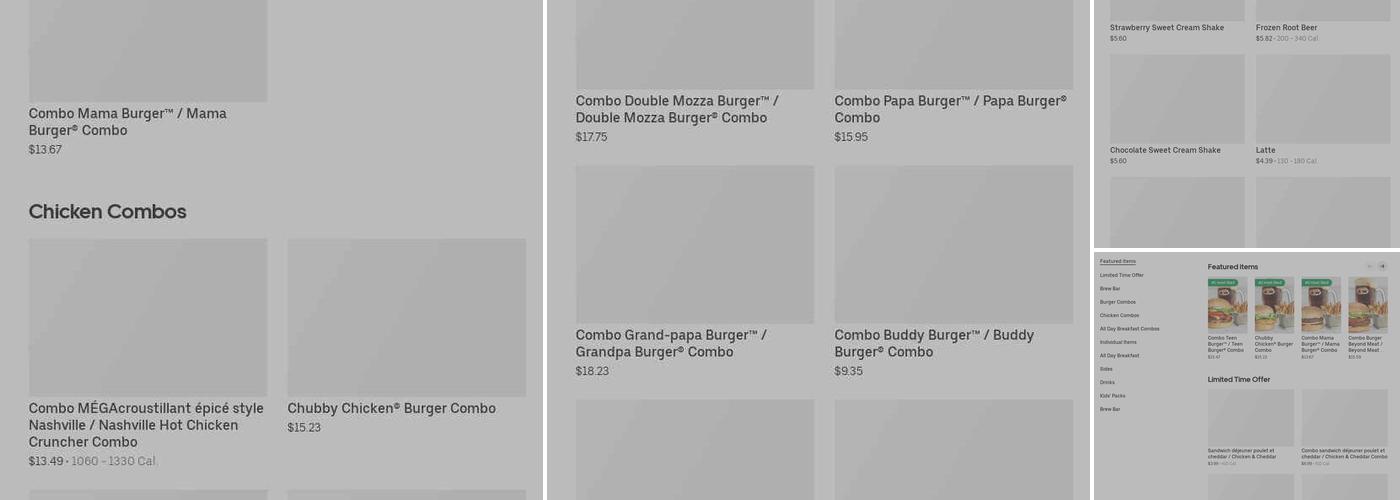 A&W Canada Menu