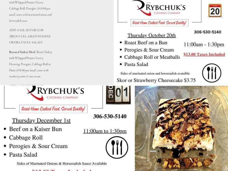 The Rybchuks Catering Company Menu