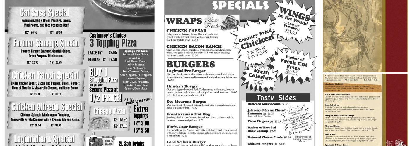 Lagimodière Restaurant Menu