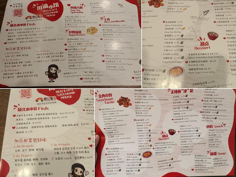 Red&Hot SZECHUAN House Menu