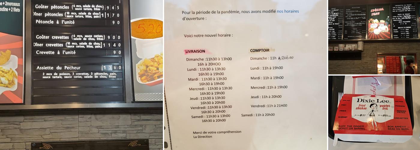 Dixie Lee Menu