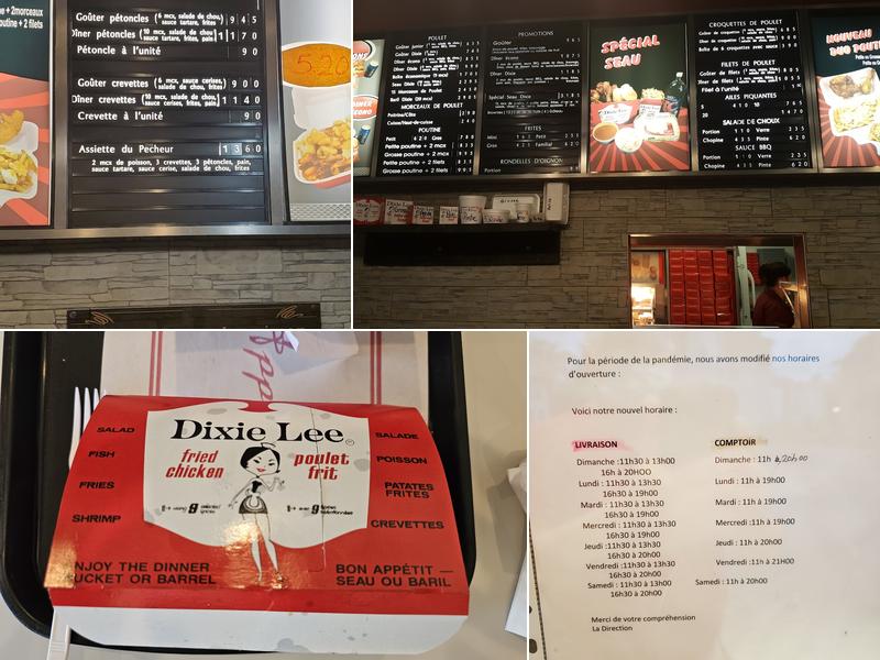 Dixie Lee Menu