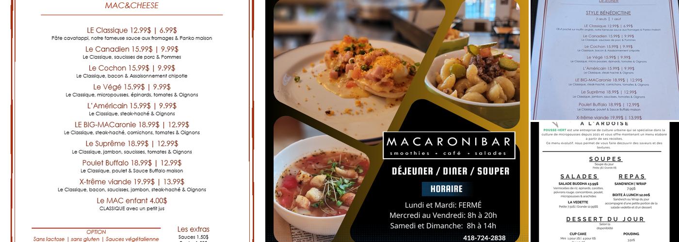 Macaronibar Menu