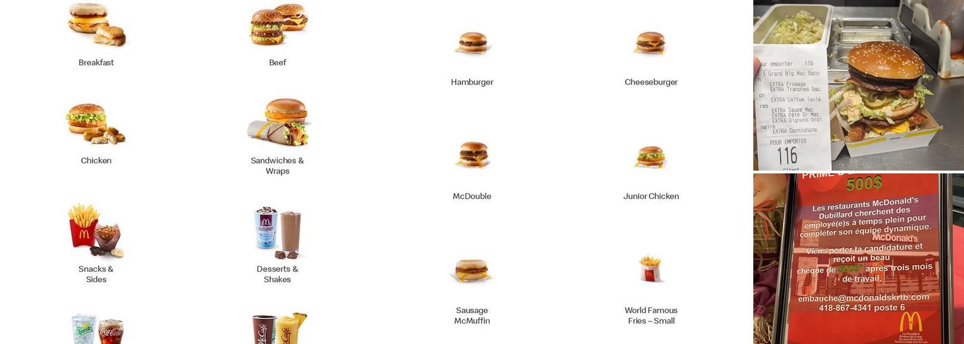 McDonald's Menu