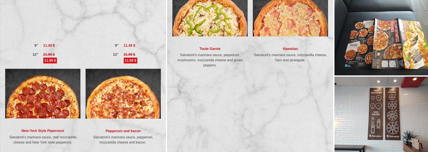 Pizza Salvatoré Menu