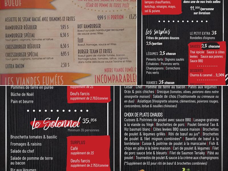 Rôtisserie O Tourne Broche Menu