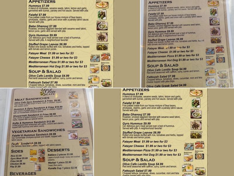 Olive Bodega Menu