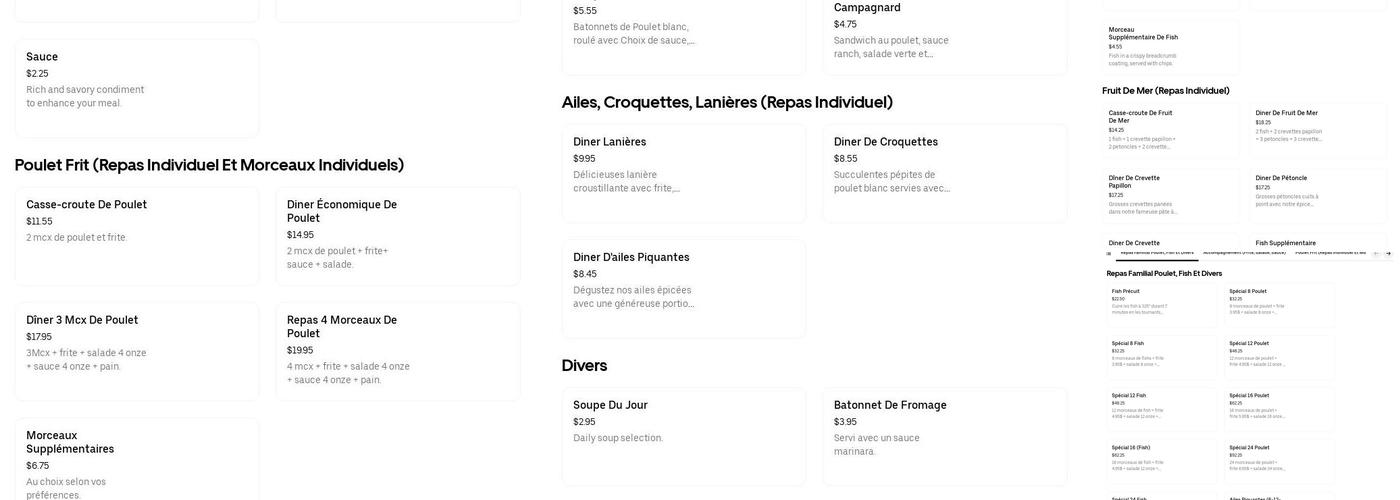 Dixie Et Paul Inc Menu