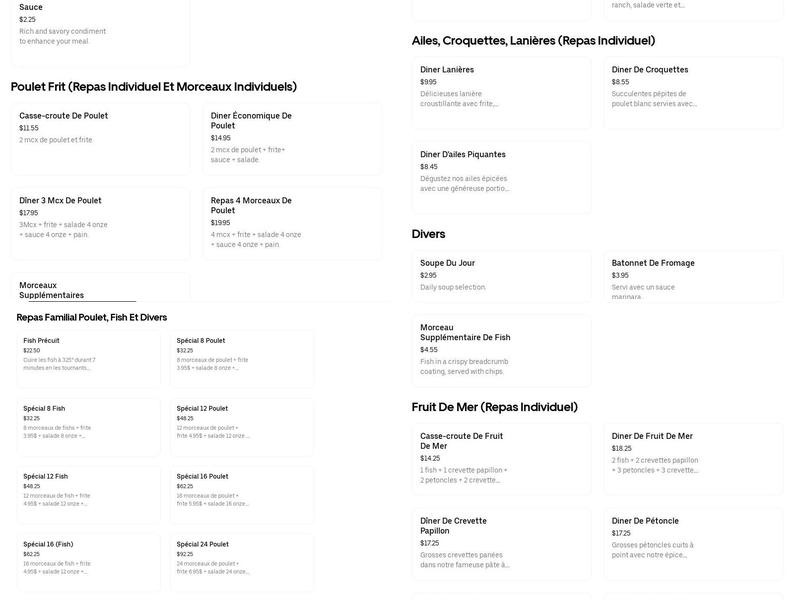 Dixie Et Paul Inc Menu