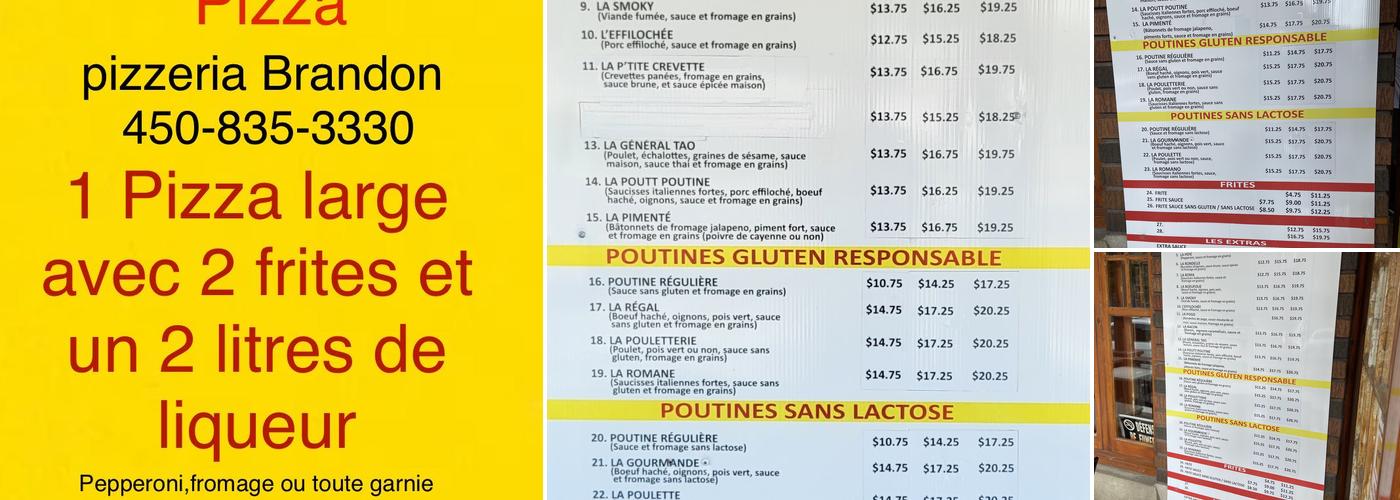 RESTAURANT MONSIEUR POUTT POUTINE Menu