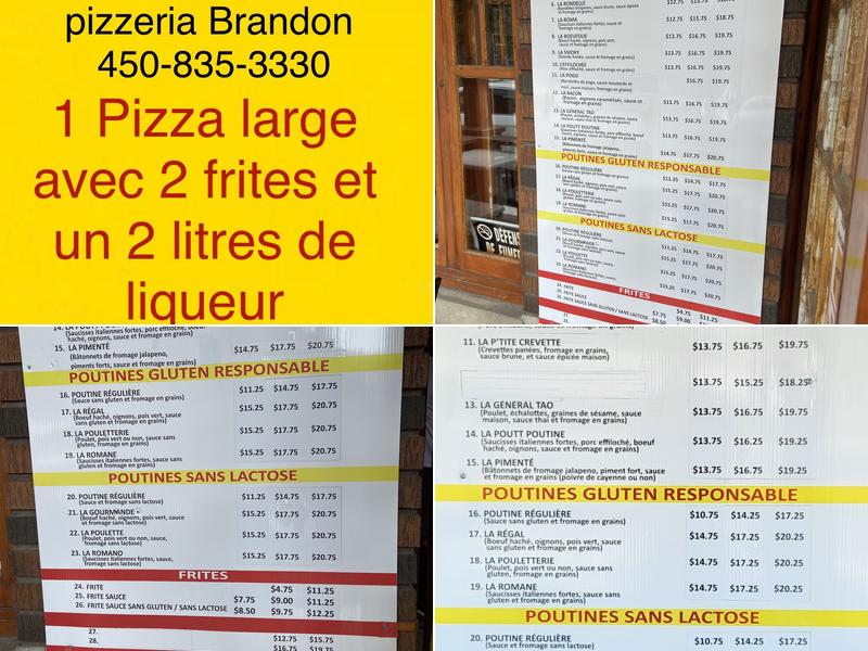 RESTAURANT MONSIEUR POUTT POUTINE Menu