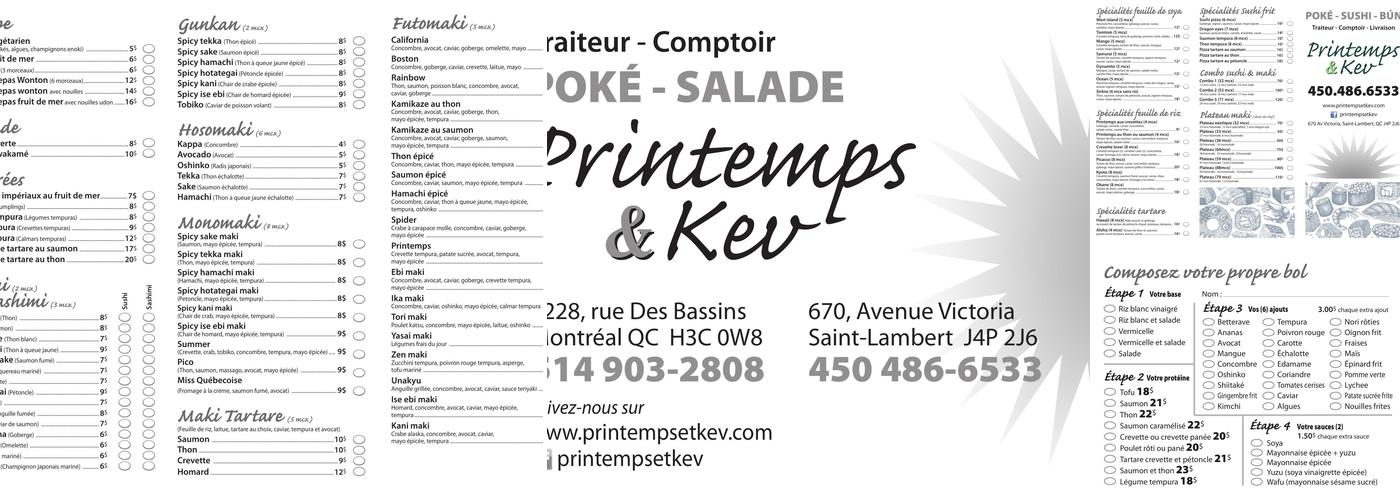 Printemps et Kev Menu