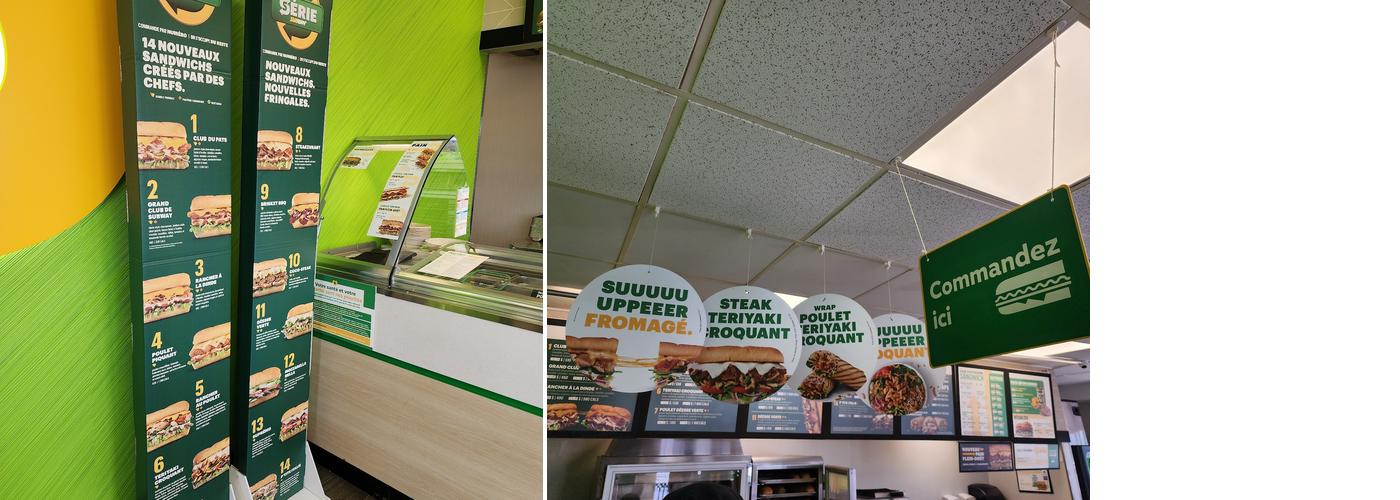Subway Menu