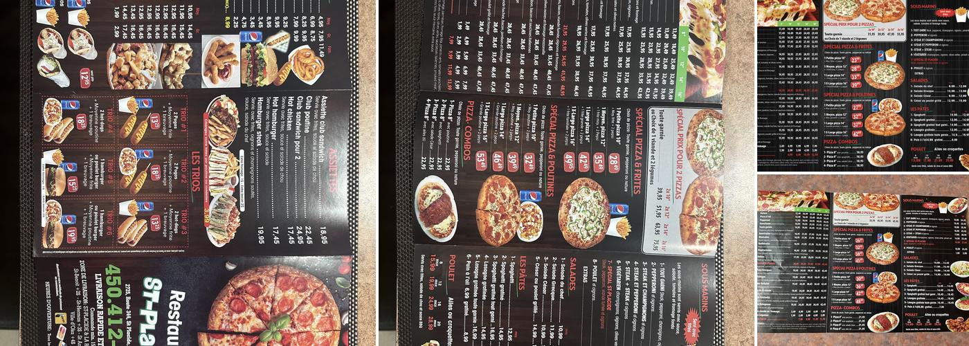 Restaurant St-Placide Menu