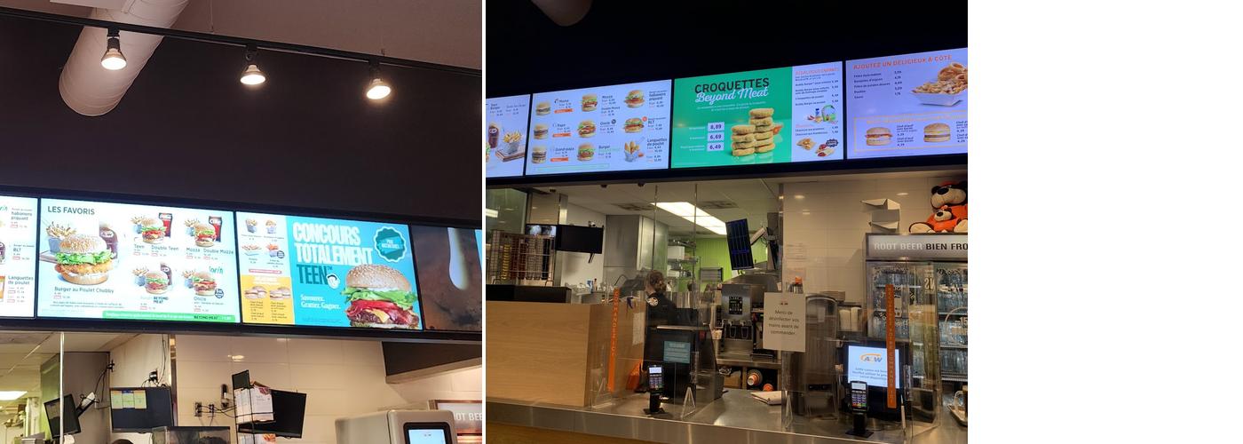 A&W Canada Menu
