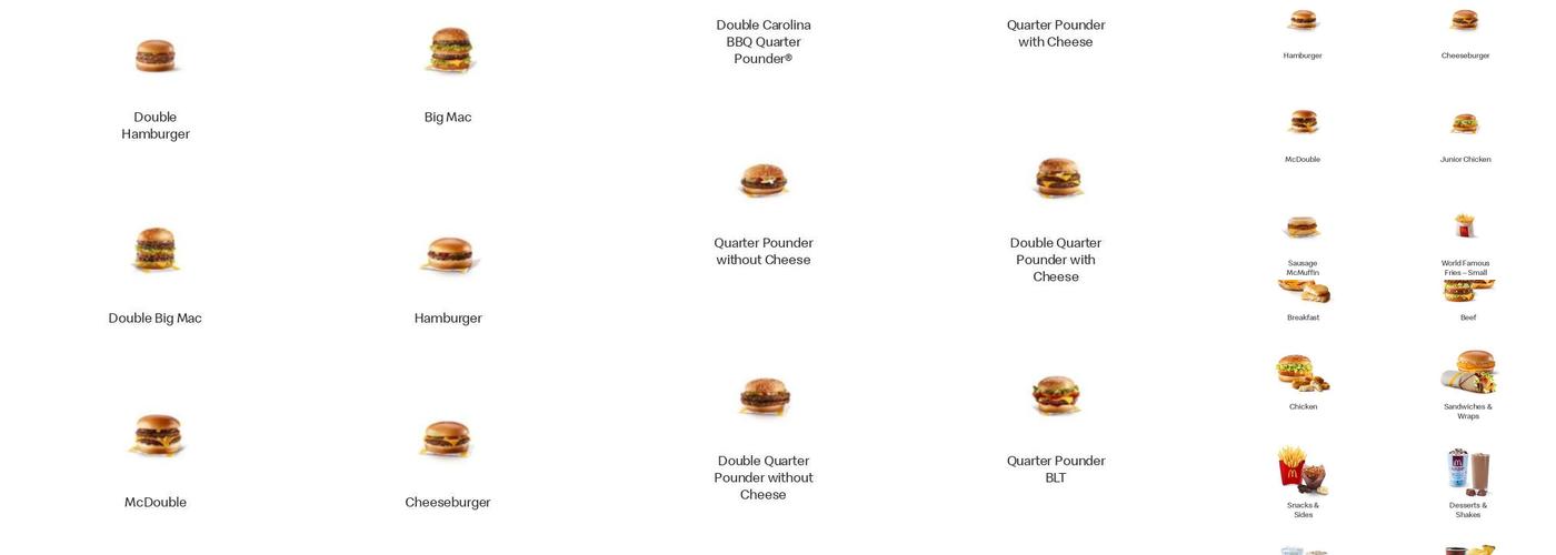 McDonald's Menu