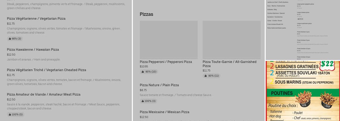 Pizza supreme Menu