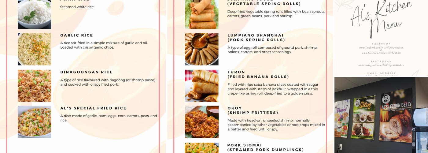 Al's Kitchen Menu