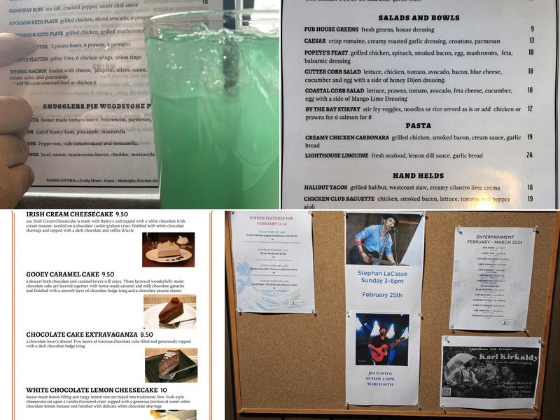 Buccaneers Menu