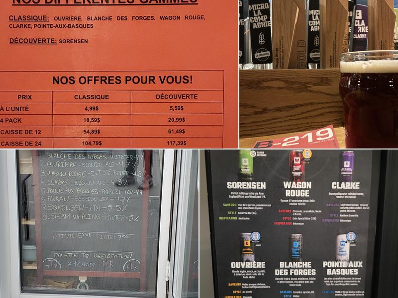 La Compagnie - Microbrasserie Menu