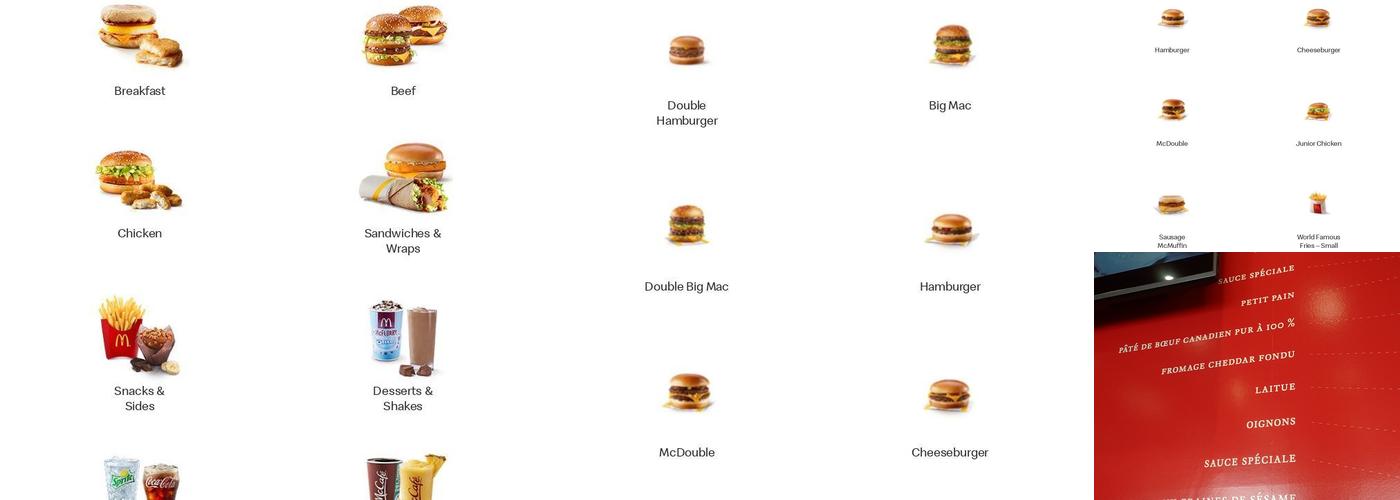 McDonald's Menu
