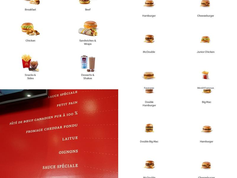 McDonald's Menu
