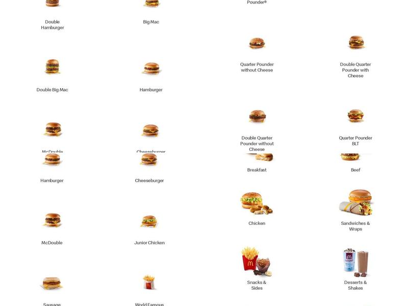 McDonald's Menu