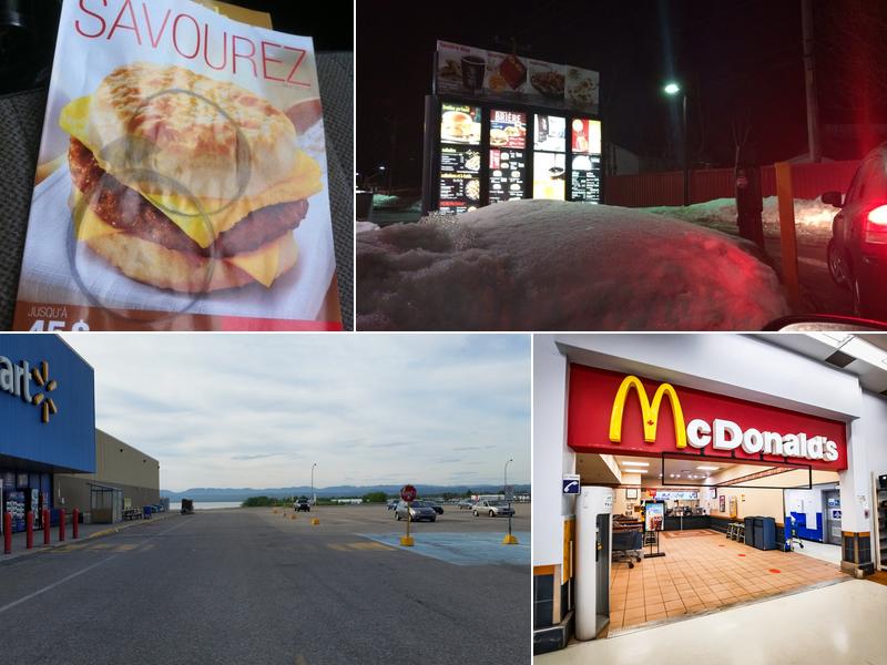 McDonald's Wal-Mart - Galeries Montagnaises,  1005 Bd Laure, Sept-Iles