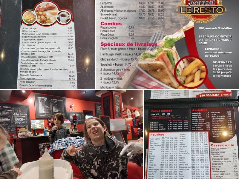 Restaurant Jeannot Menu