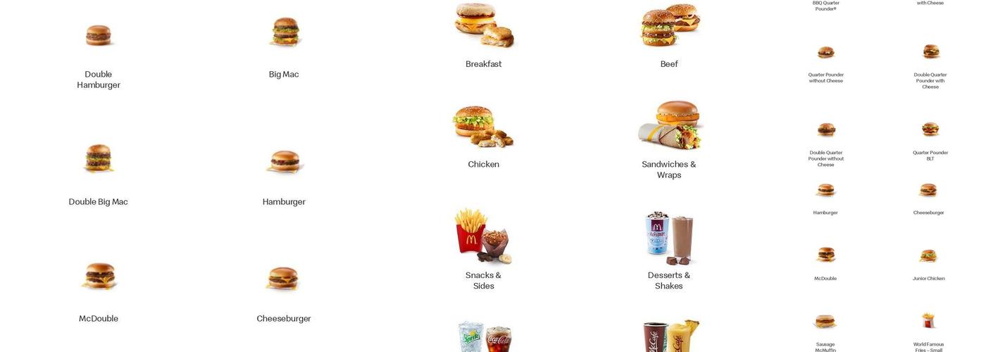 McDonald's Menu