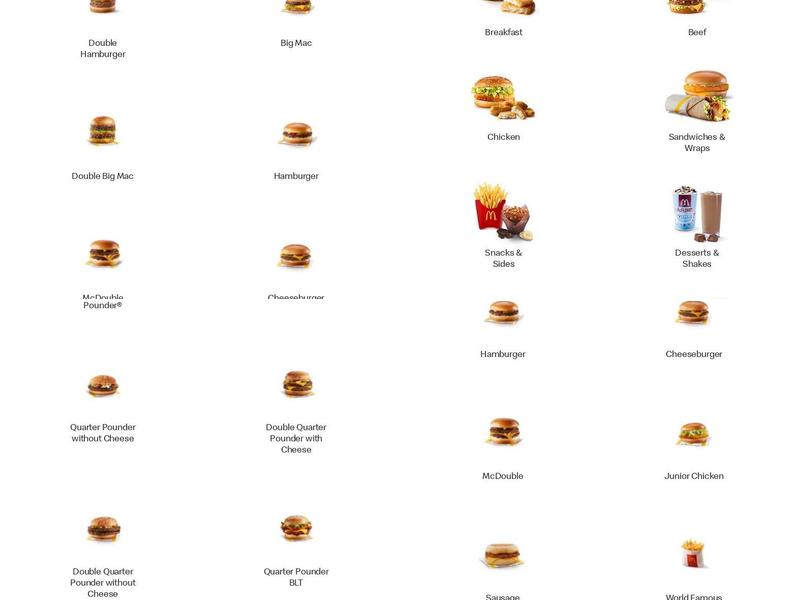 McDonald's Menu