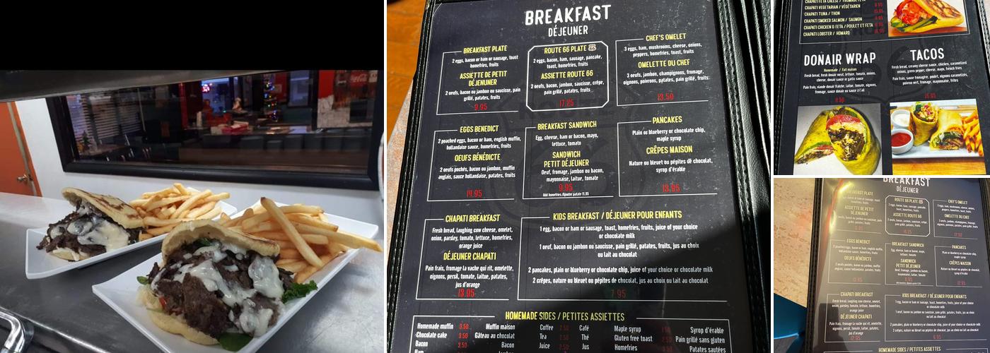 Restaurant Route 66 Menu