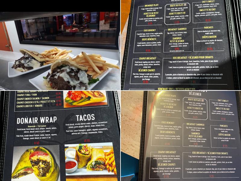 Restaurant Route 66 Menu