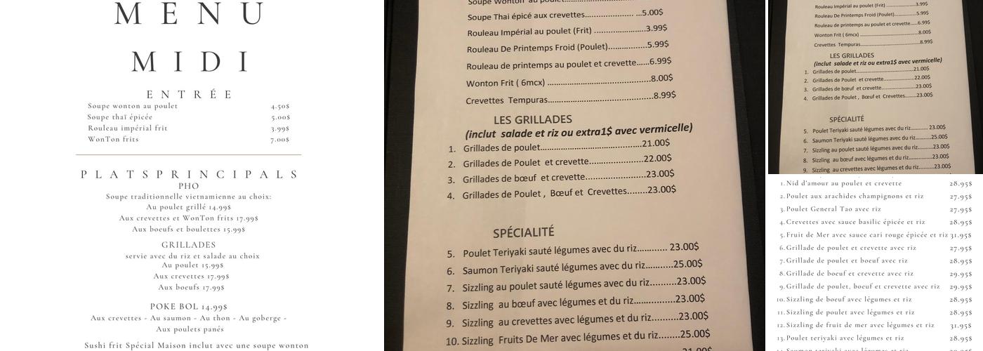 Chez Nguyen Menu