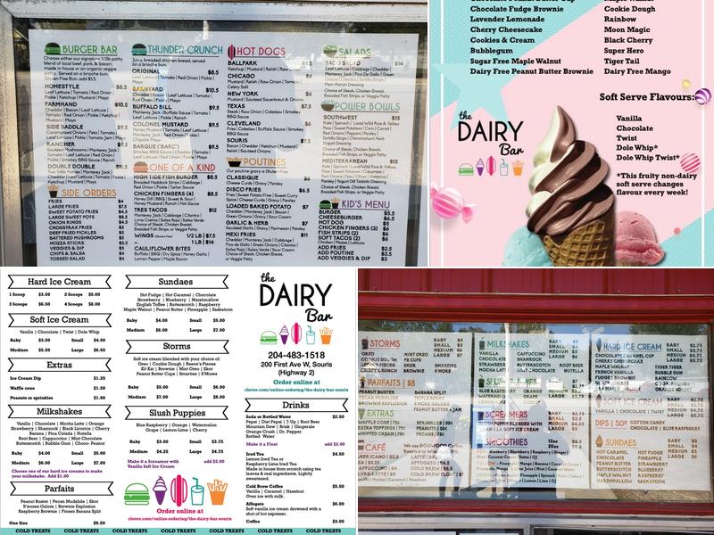 The Dairy Bar - Drive In Menu