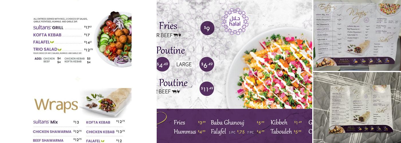 Sultan's Mediterranean Grill- St. Catharines Menu