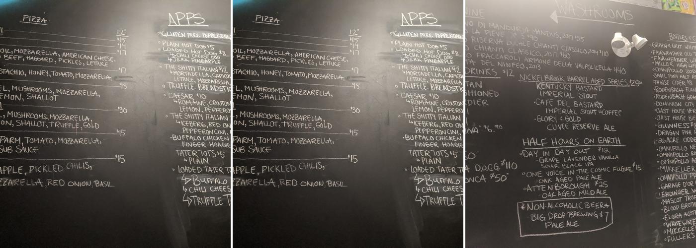oddBar. Menu