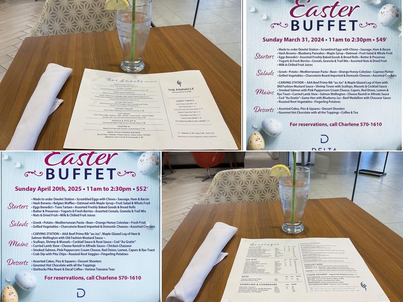 Pinnacle Restaurant and Lounge Menu