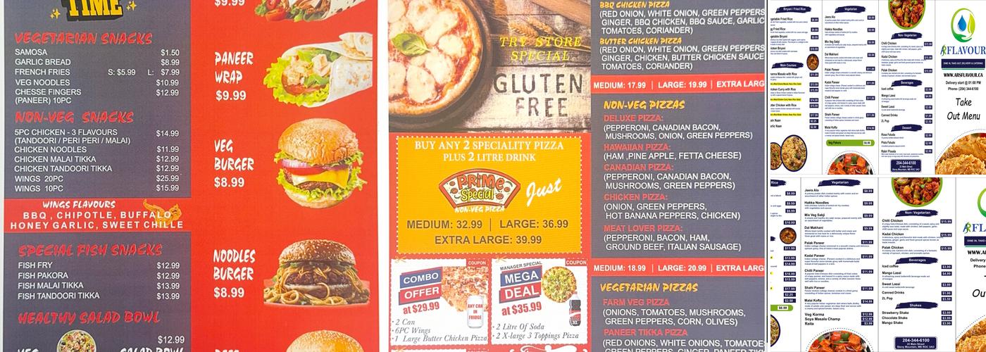 ARS Flavour Menu